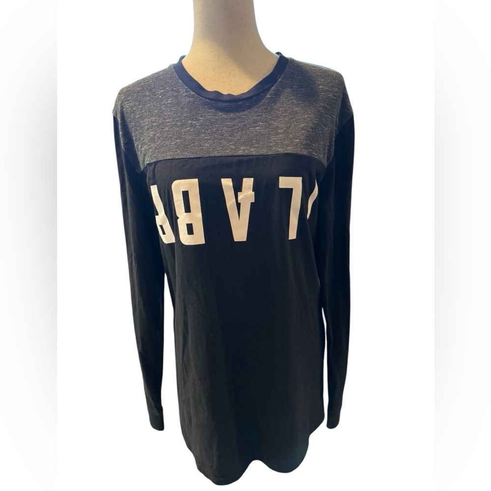 Black and Gray Long Sleeve Shirt Ilabb L
